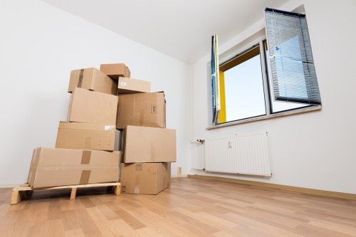 Commercial relocation with office equipment and desks in Lower Clapton
