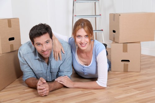 Loading furniture for a man with van removal in Lower Clapton